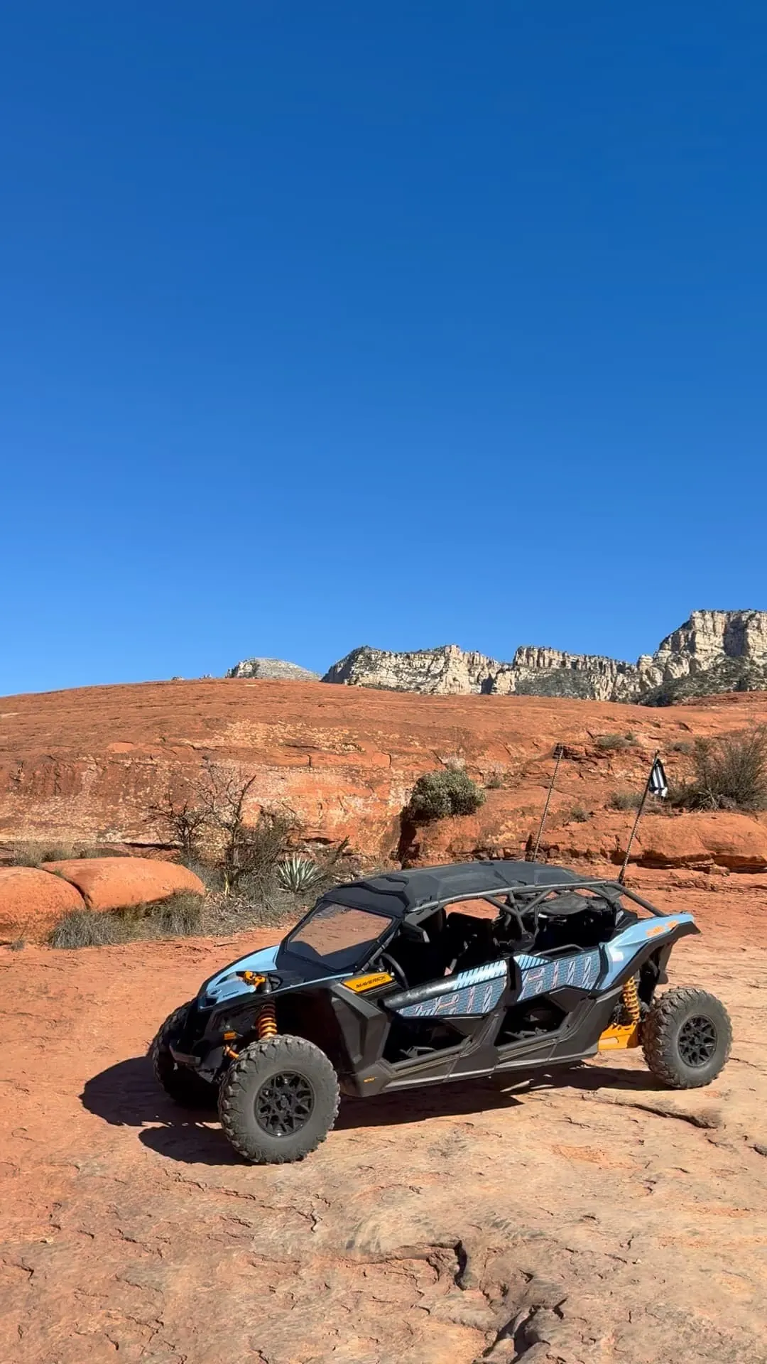 Can-Am Maverick X3 Turbo DS on a desert trail in the Tonto National Forest